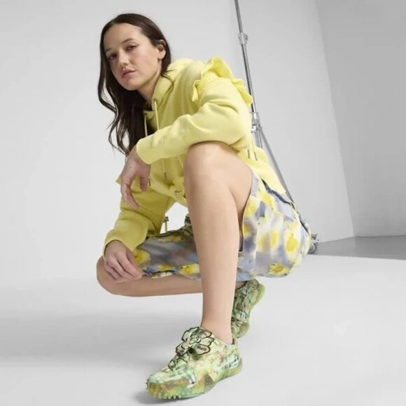 Puma x Collina Strada Women's Mostro Sneaker Green Faded Plaid New Size 8.5 | 39 - Picture 2 of 15